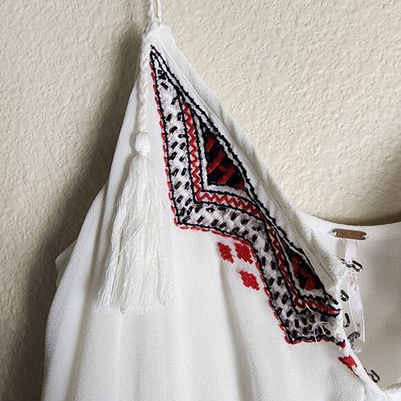 Free People Penny Georgette Love Bird Boho Dress, Medium - Picture 5 of 12